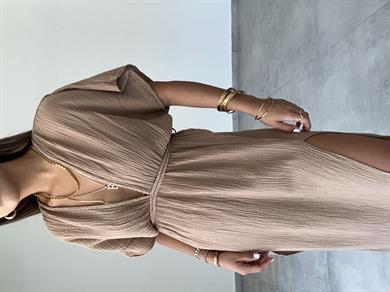 Truva Vizon Müslin Elbise