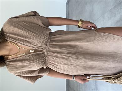 Truva Vizon Müslin Elbise