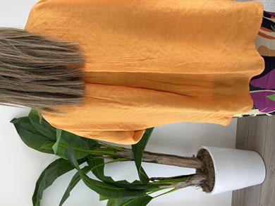 Turuncu Düşük Omuz Oversize Gömlek