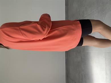 Turuncu  Rezerve Yanları Yırtmaç Detaylı Sweat