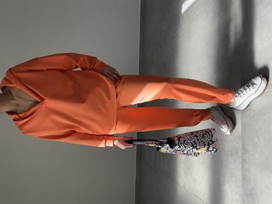 Turuncu Scuba Paça Pileli Eşofman