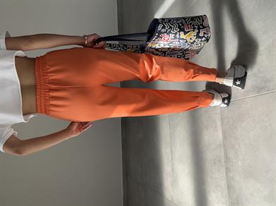 Turuncu Scuba Paça Pileli Eşofman