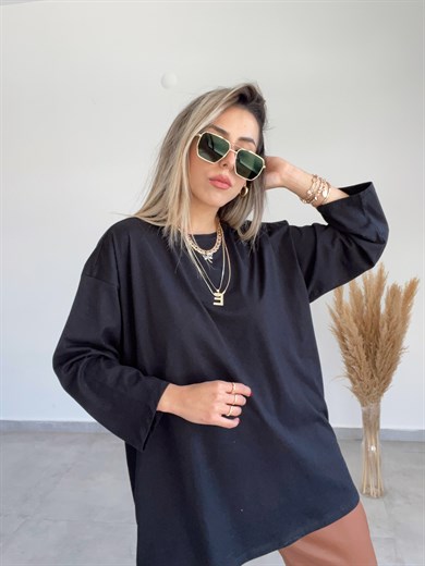 Uzun Kol Basic Siyah