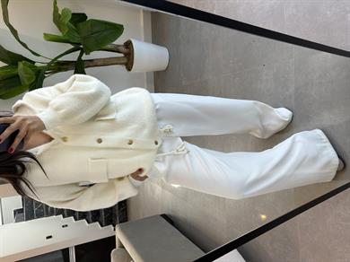 Vanilya Yumoş Belden Büzgülü Kapşonlu Ceket