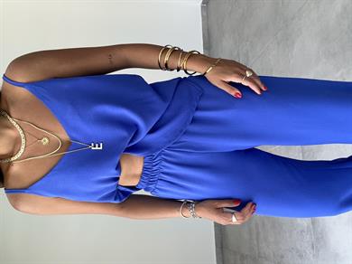 Vina Sax Ayrobin İp Askılı Bol Paça Takım