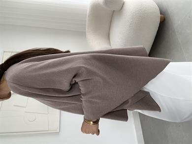 Vizon Asimetrik Uzun Kollu Pelerin