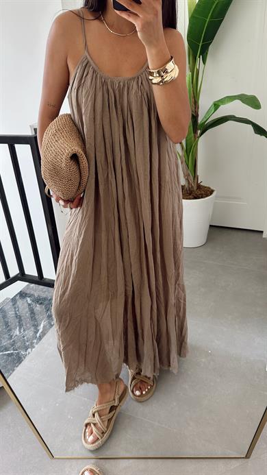 Vizon Askılı Elbise