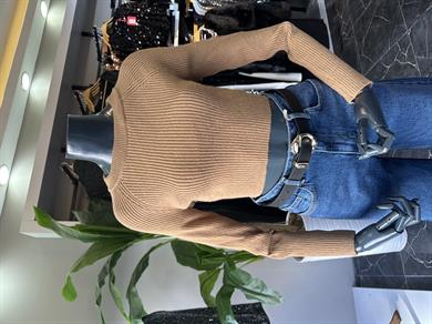 Vizon Basic Crop Triko Kazak