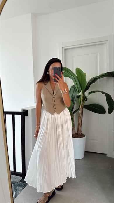 Vizon Belden Bağlamalı Gömlek