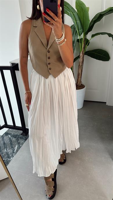 Vizon Belden Bağlamalı Gömlek