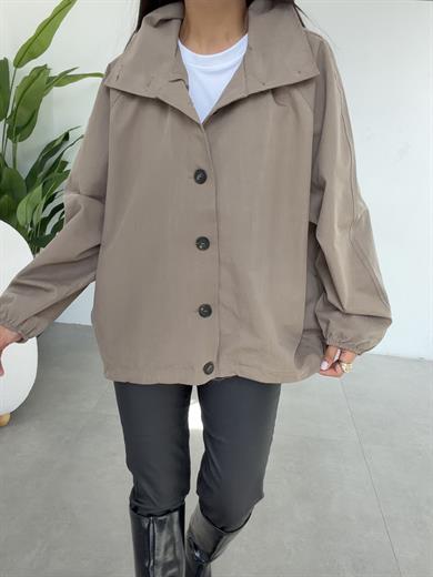 Vizon Beli Lastikli Trenç