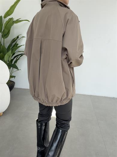 Vizon Beli Lastikli Trenç