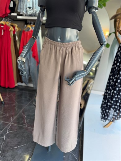 Vizon Fularlı Dökümlü Pantolon