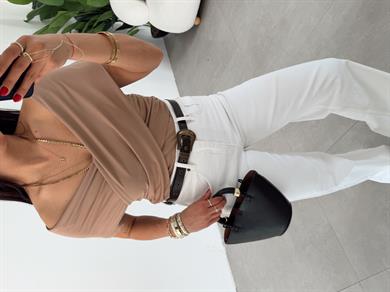 Vizon Kruvaze Yaka Bluz