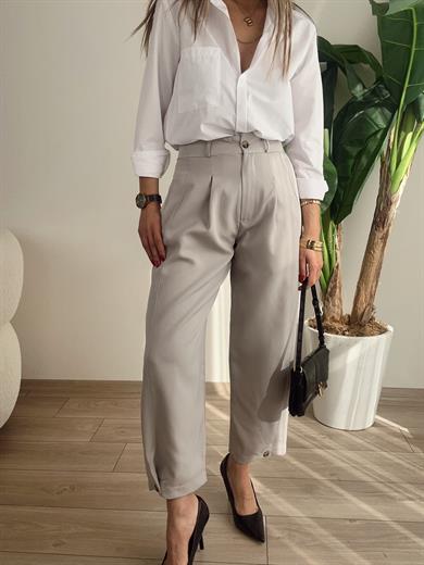 Vizon Paça Düğme Pantolon