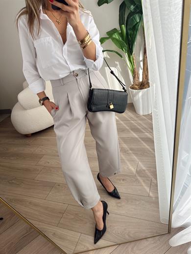 Vizon Paça Düğme Pantolon