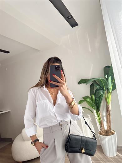 Vizon Paça Düğme Pantolon