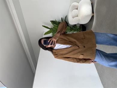 Vizon Süet Blazer Ceket