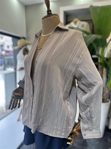 Vizon Transparan Gömlek