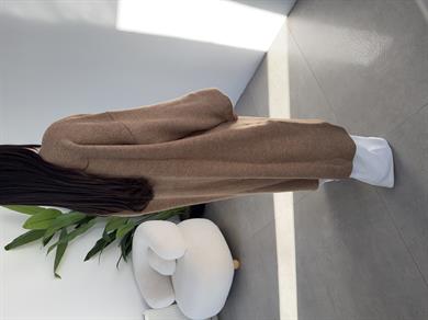 Vizon Uzun Salaş Maxi Triko Hırka