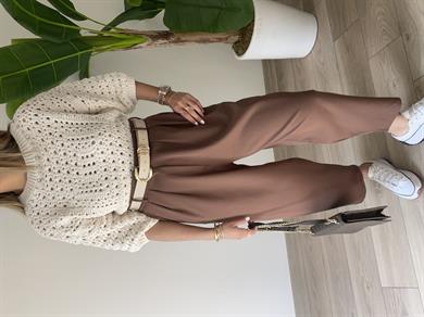 Wendi Kahve Şalvar Pantolon