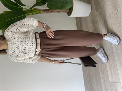 Wendi Kahve Şalvar Pantolon