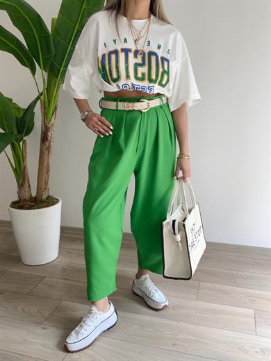 Wendi Yeşil Şalvar Pantolon