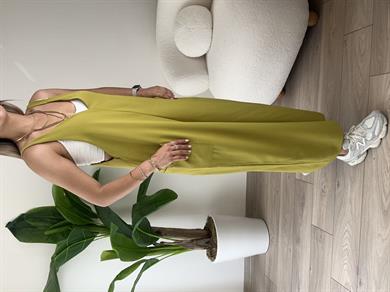 Yağ Yeşili Salopet Tulum