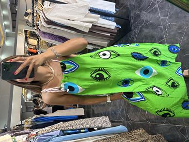 Yeşil Halatlı Göz Elbise