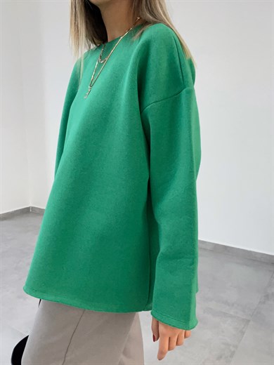 Yeşil İçi Şardonlu Sweatshirt