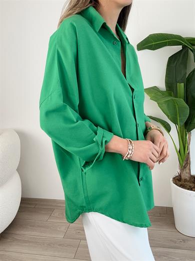 Yeşil Oversize Gömlek