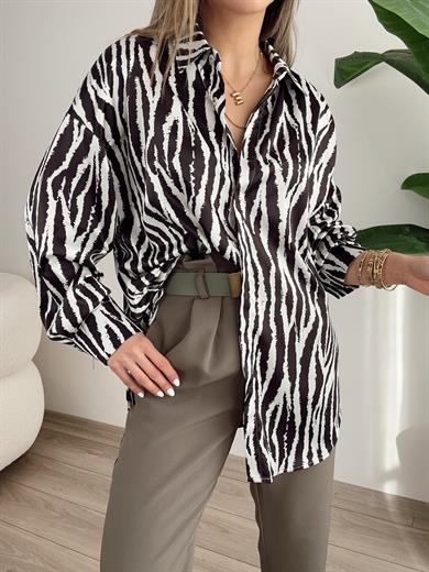 Zebra Desenli Gömlek