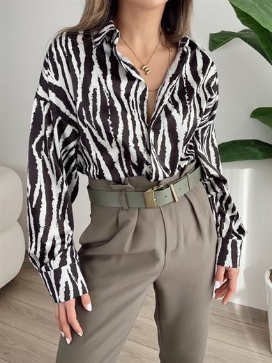 Zebra Desenli Gömlek