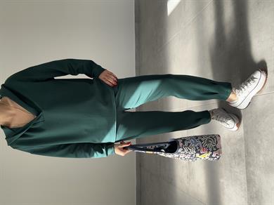 Zümrüt Scuba Paça Pileli Eşofman