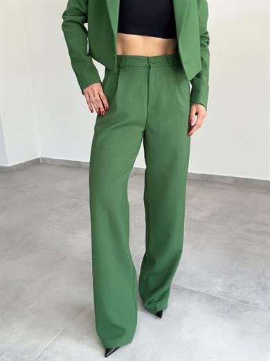 Zümrüt Yeşili Palazzo Pantolon