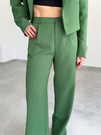 Zümrüt Yeşili Palazzo Pantolon