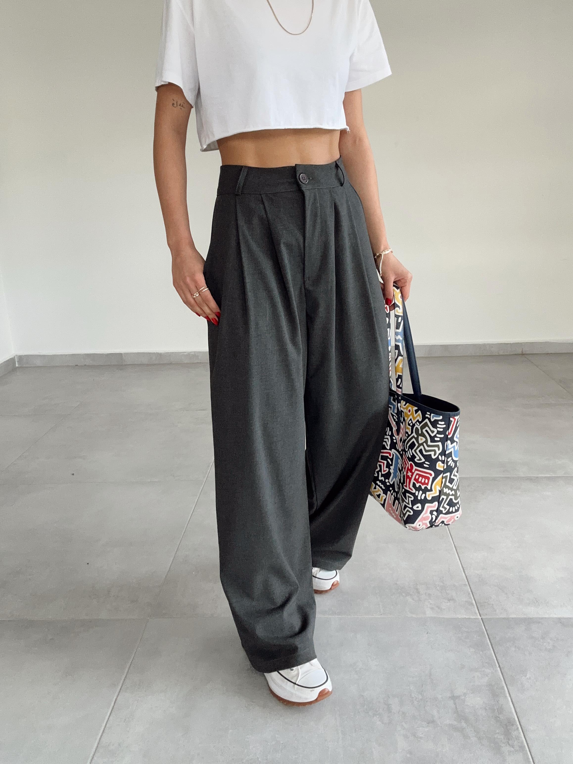 Antrasit Klasik Pantolon