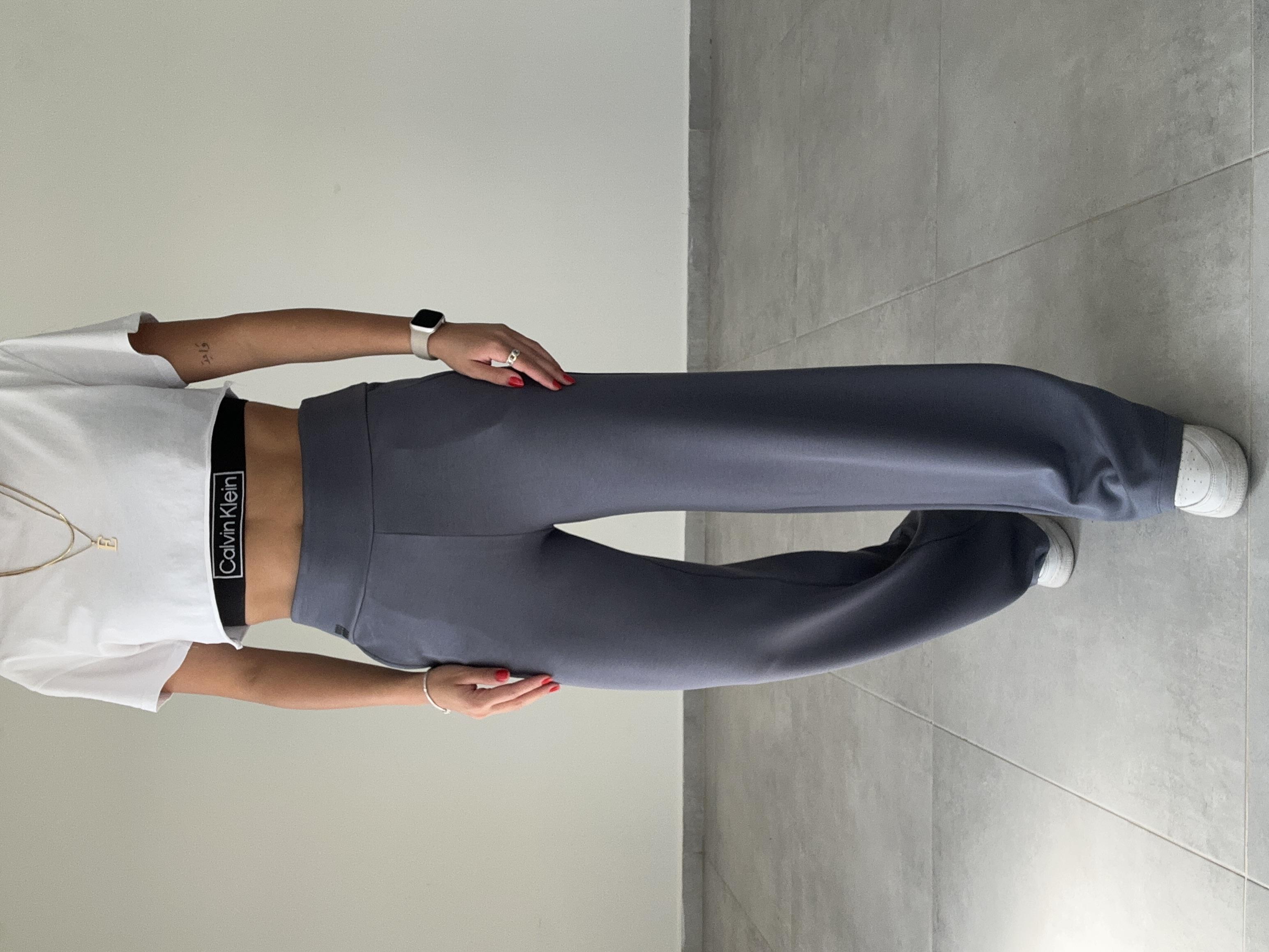 Antrasit Modal Kumaş Bol Paça Eşofman