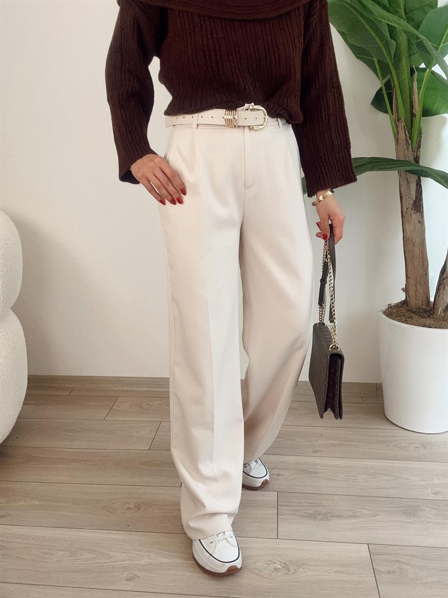 Bej Hürrem Palazzo Pantolon