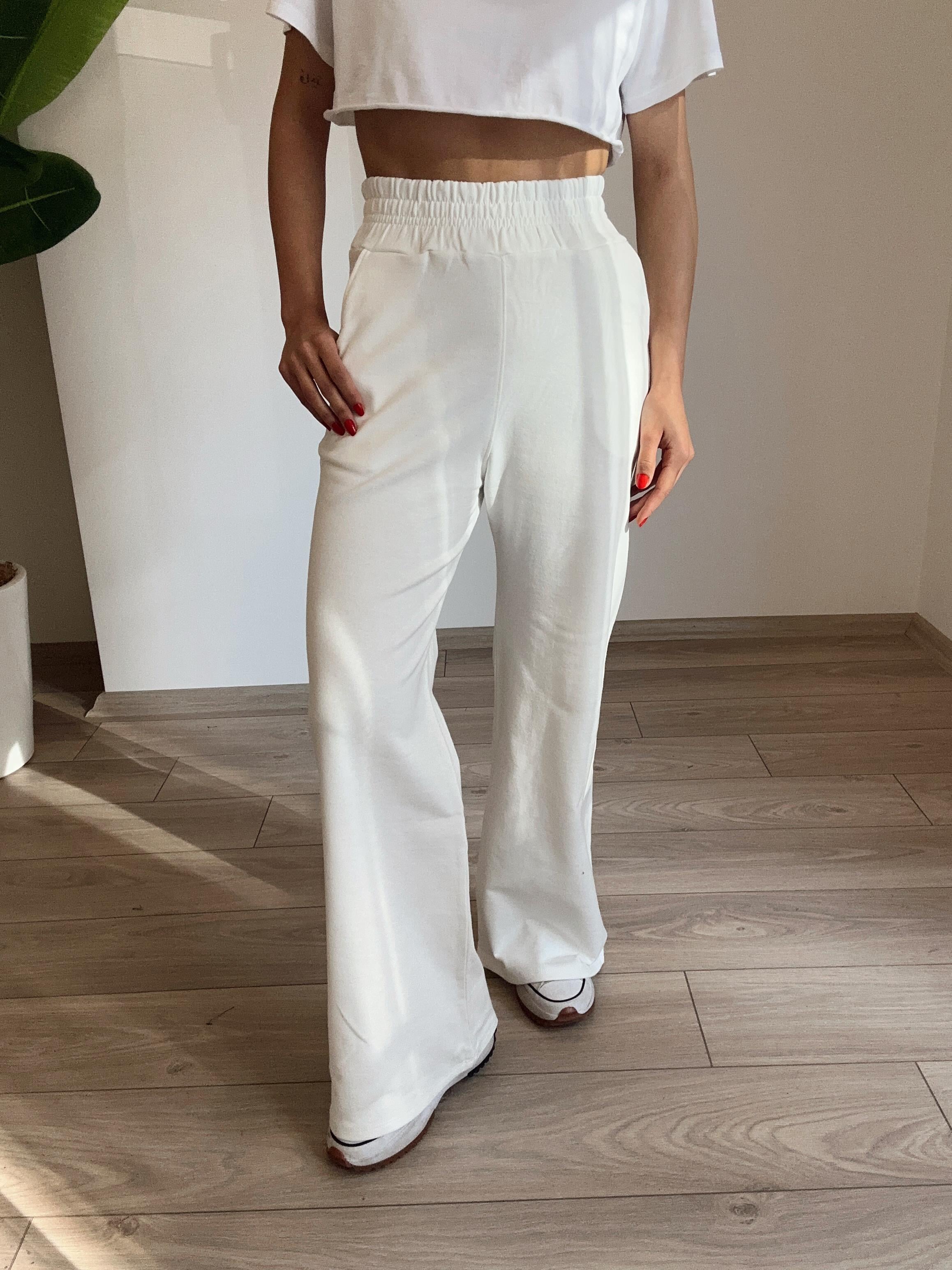 Beli Lastikli Ekru Eşofman