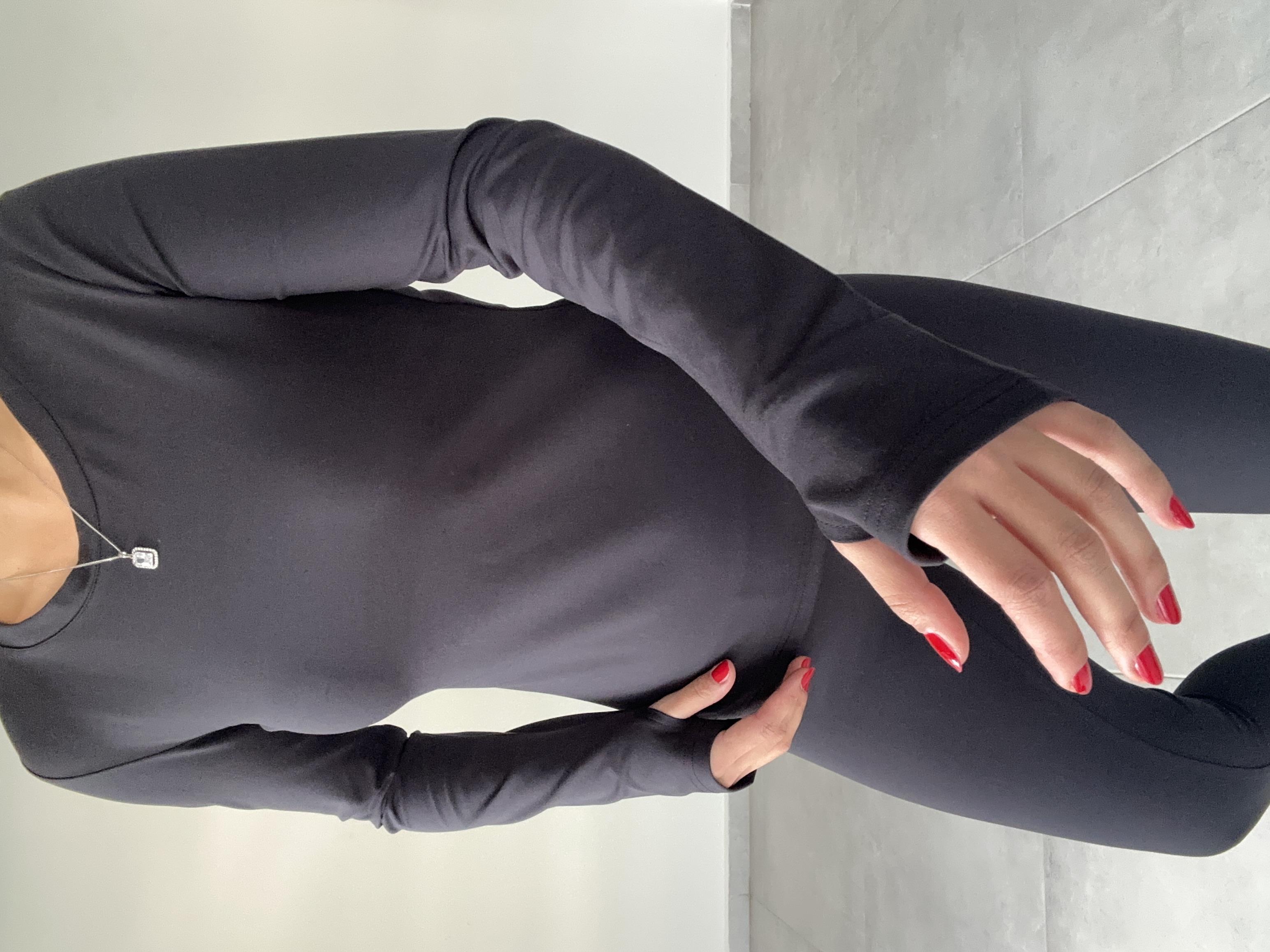 Beliza Siyah Parmak Geçirmeli Body