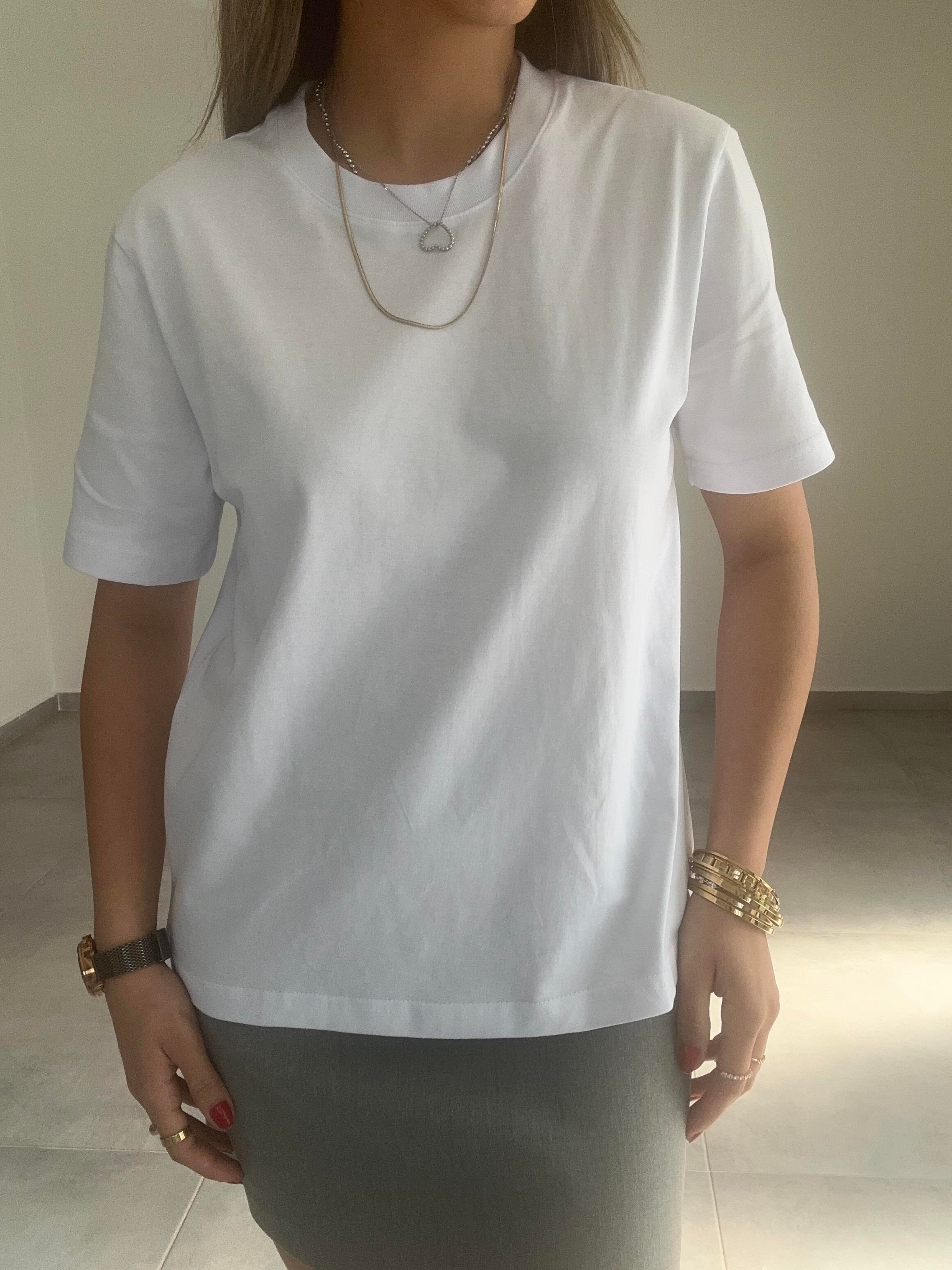 Beyaz Basic Tişört