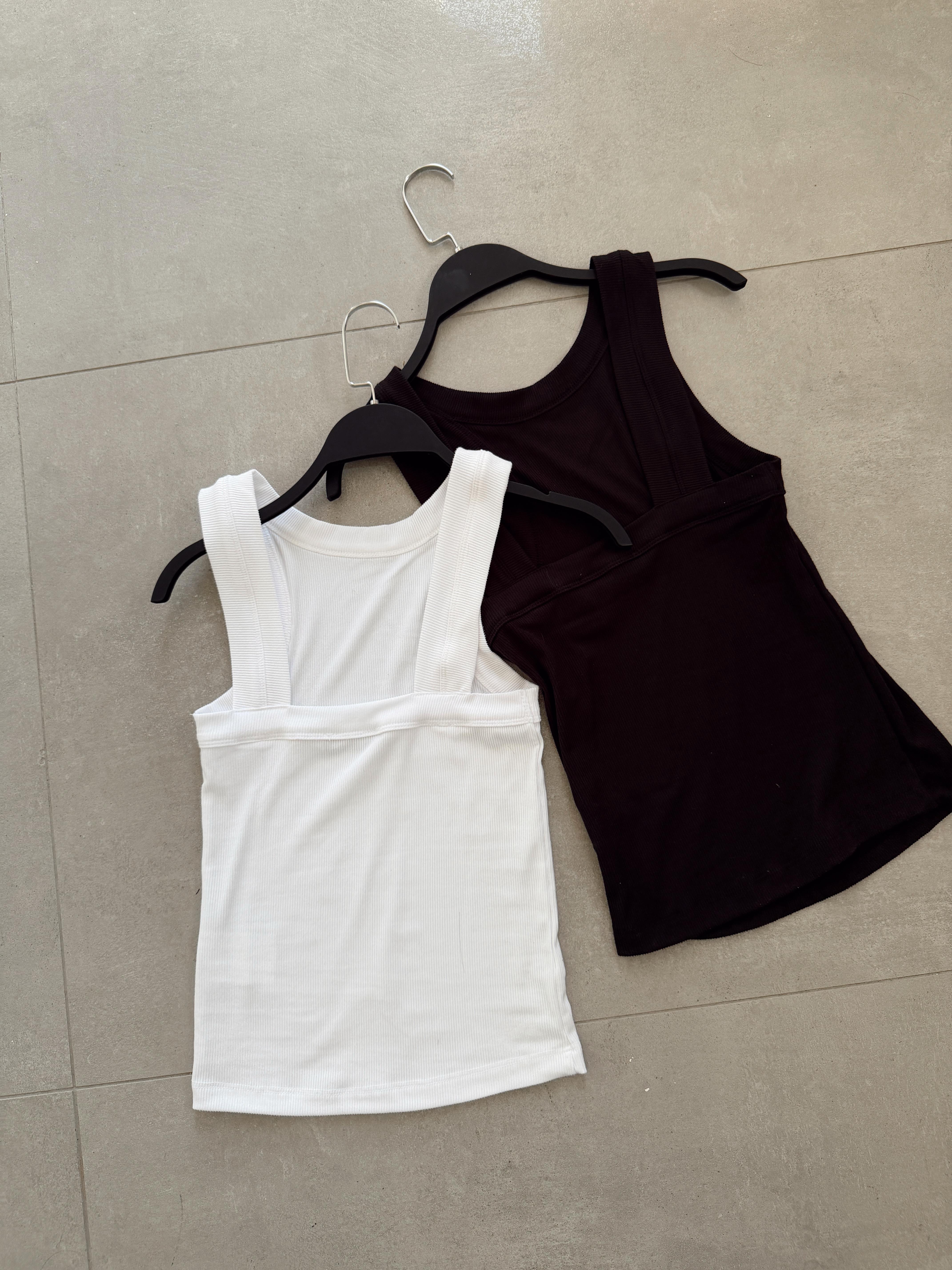 Beyaz Sırt Açık Kaşkorse Atlet