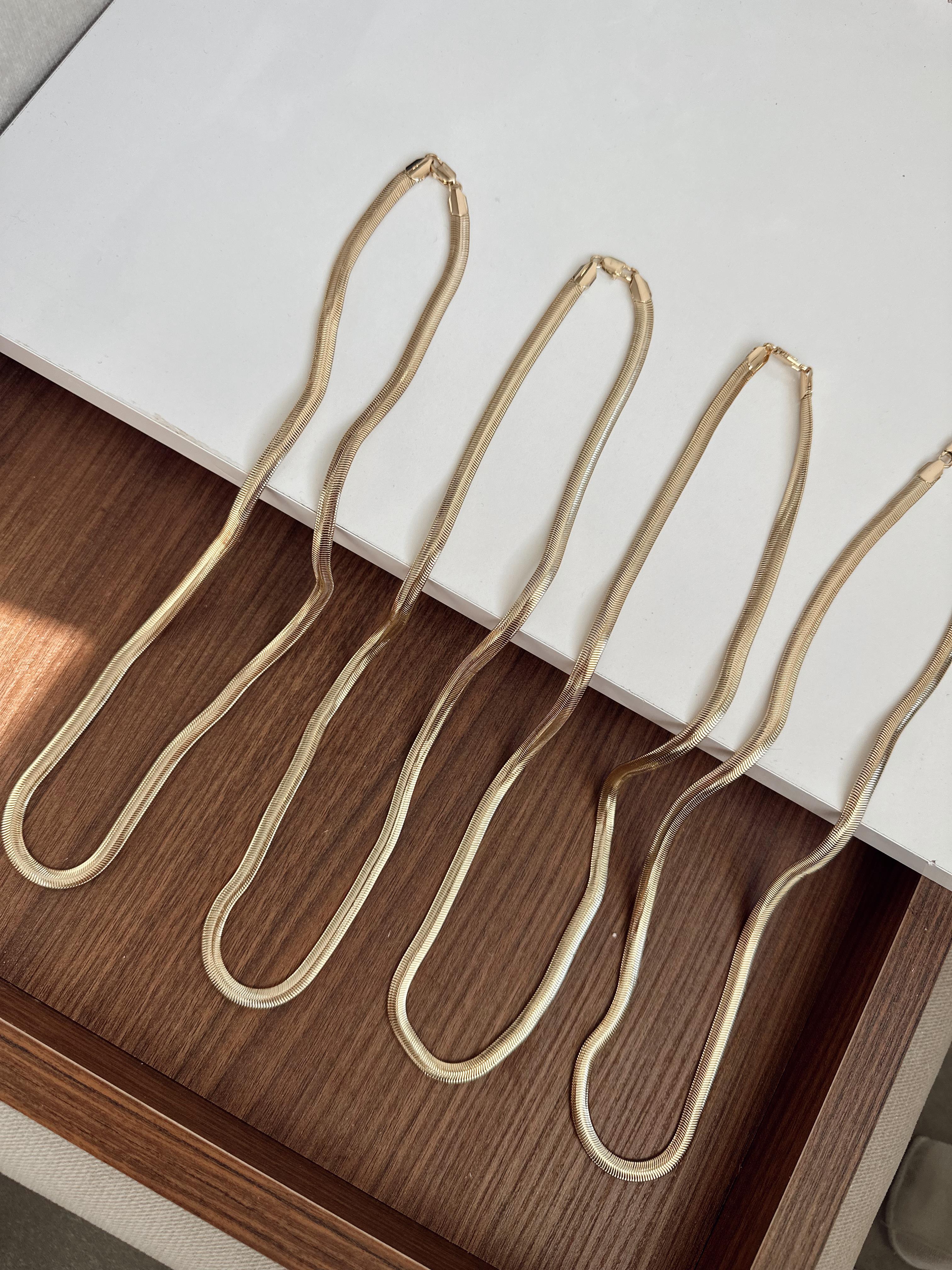 Çelik Gold Kolye 04