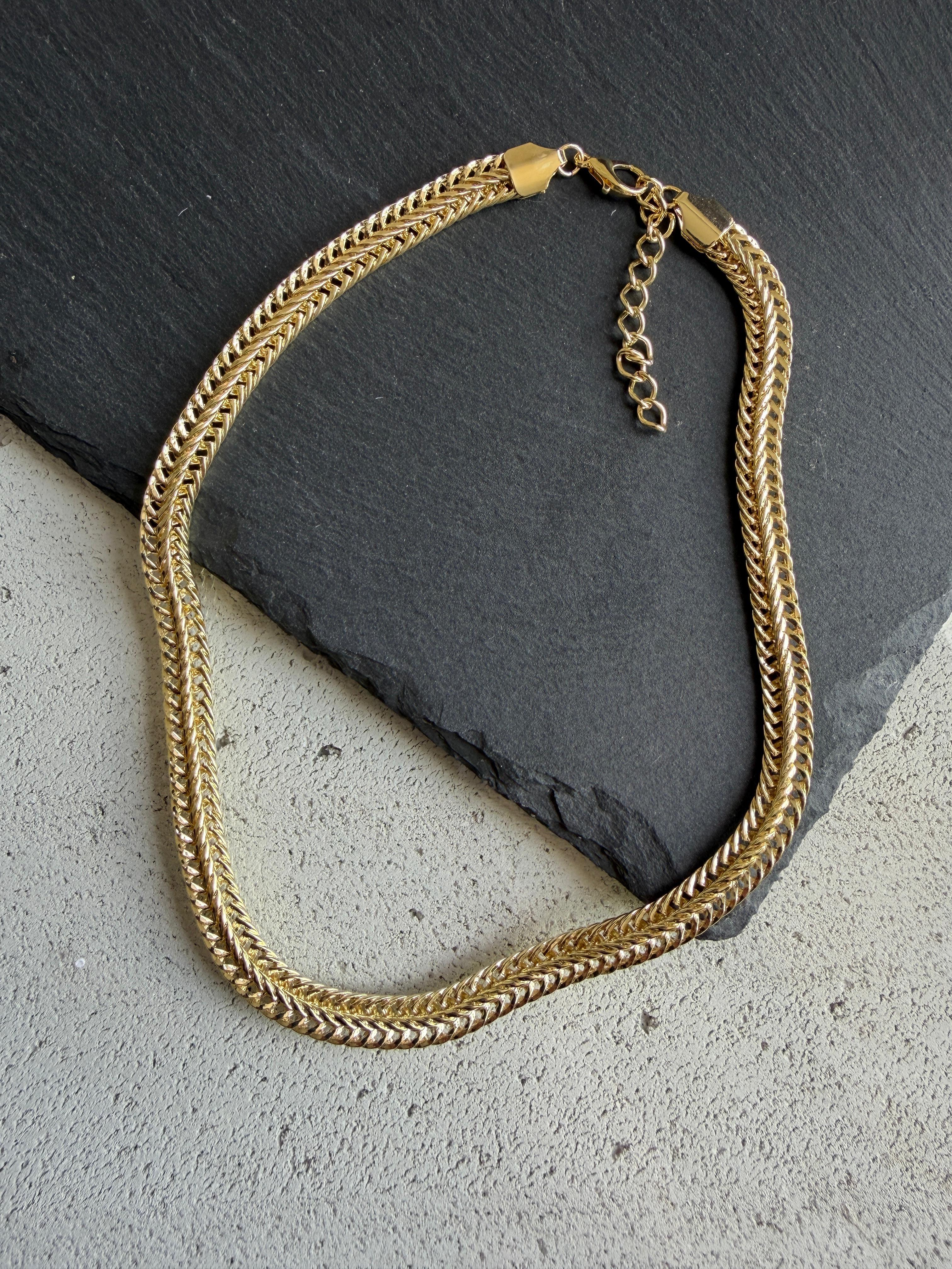 Çelik Gold Kolye 05