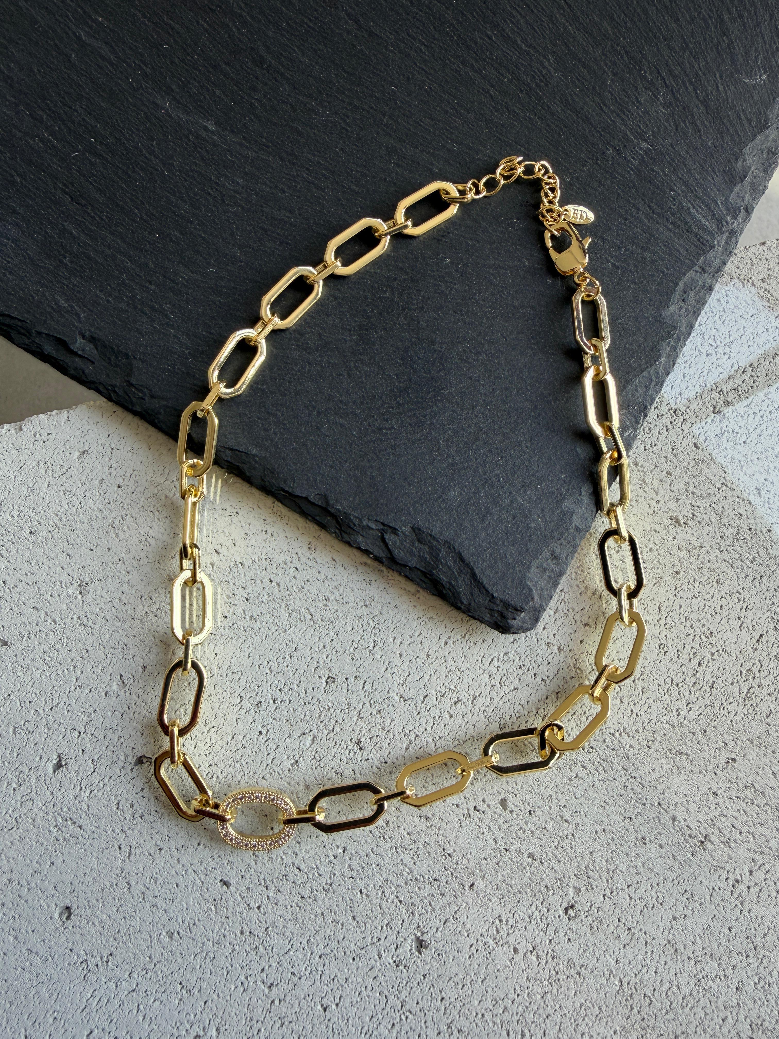 Çelik Gold Kolye 07