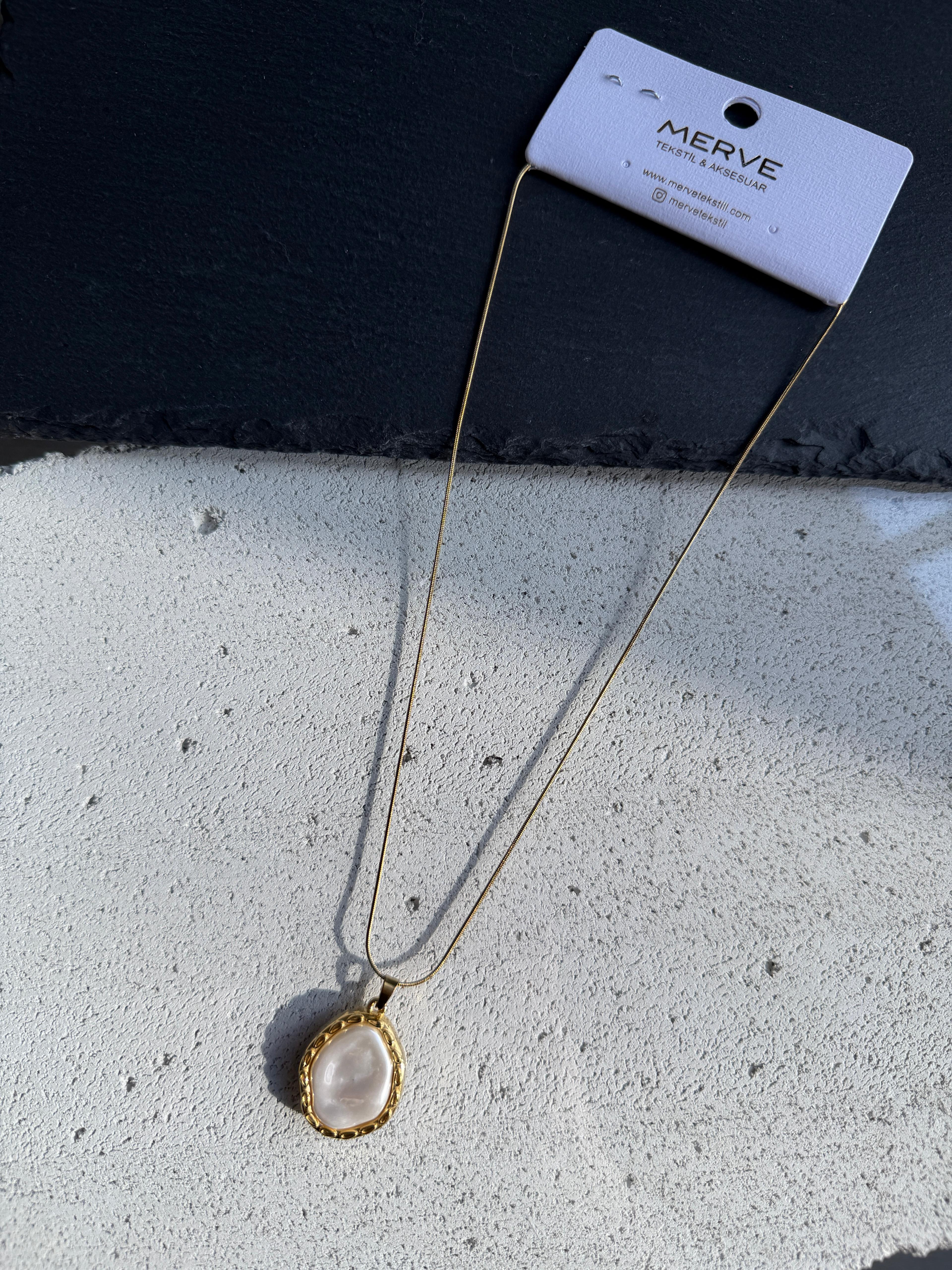 Çelik Gold Kolye 18