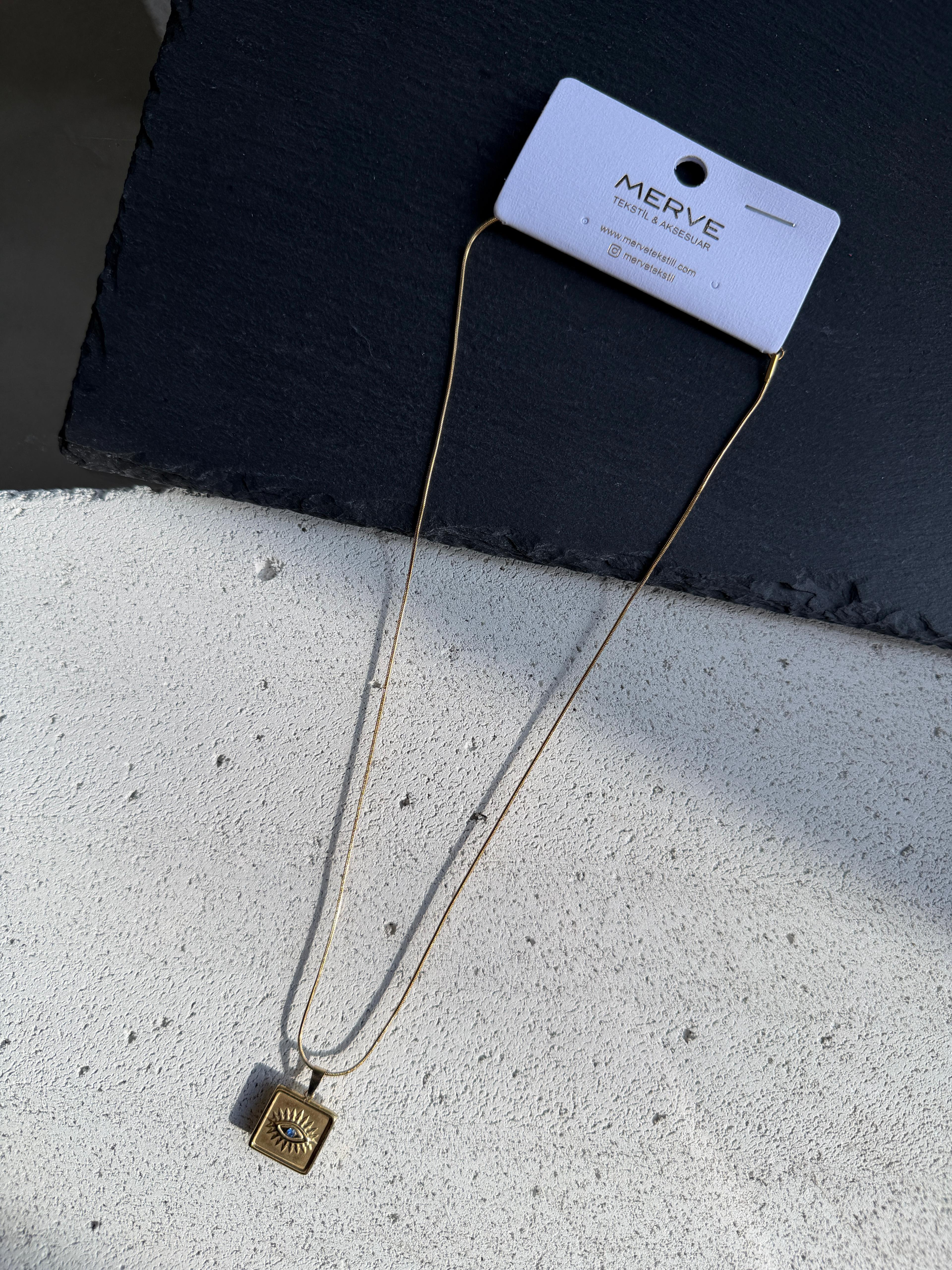 Çelik Gold Kolye 19