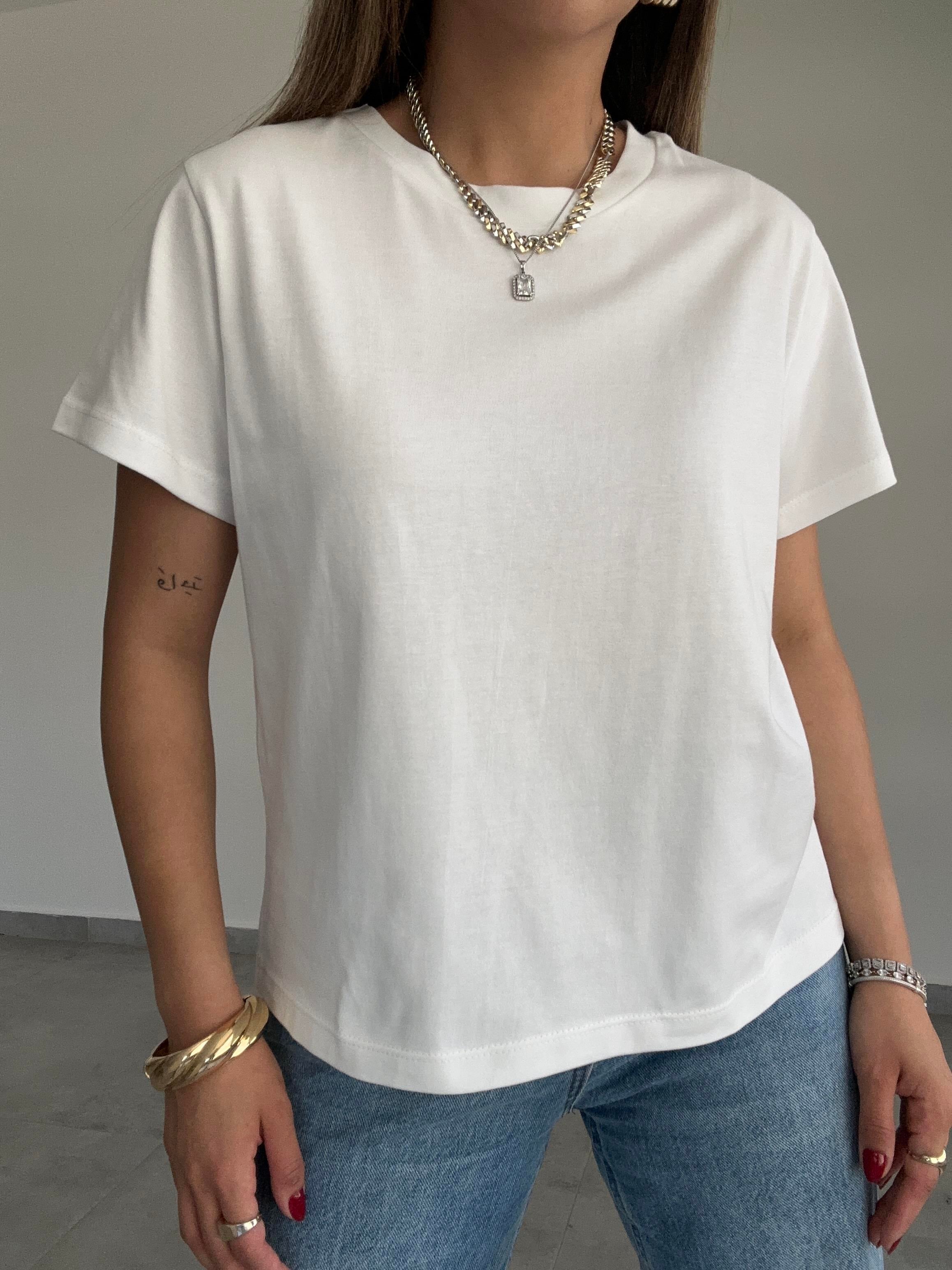 Cs Beyaz Basic Tişört