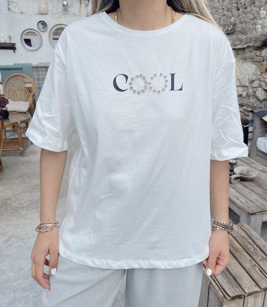 Ekru Cool Tişört